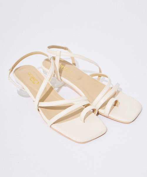 Chico(チコ)の「クリアヒールナローサンダル(サンダル・レディース・ブラック/シルバー/ゴールド/アイボリー・SMALL/MEDIUM/LARGE)」の15枚目の写真