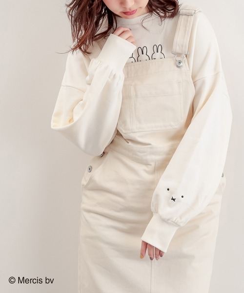 natural couture（ナチュラルクチュール）の「MIFFYコラボスウェット（スウェット・レディース・モカ/スミクロ/アイボリー・FREE）」の4枚目の写真