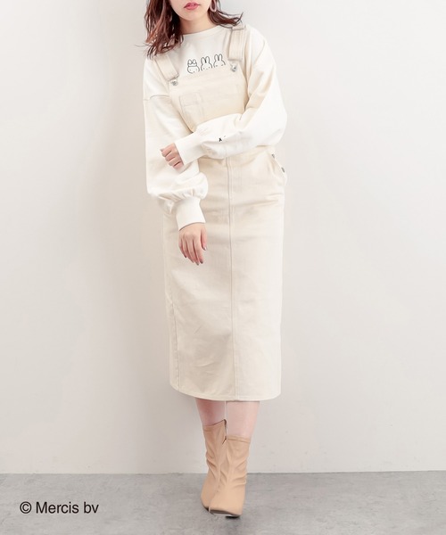 natural couture（ナチュラルクチュール）の「MIFFYコラボスウェット（スウェット・レディース・モカ/スミクロ/アイボリー・FREE）」の6枚目の写真