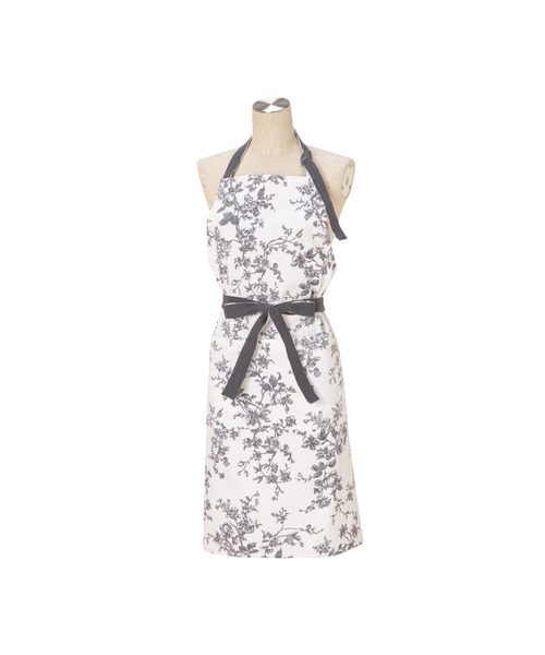 Francfranc（フランフラン）の「ボタニカル コットン フルエプロン グレー（エプロン・レディース・グレー・FREE）」の7枚目の写真