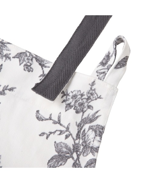 Francfranc（フランフラン）の「ボタニカル コットン フルエプロン グレー（エプロン・レディース・グレー・FREE）」の4枚目の写真