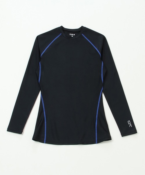 ikka(イッカ)の「SPコンプレッショントップス(Tシャツ/カットソー・メンズ・ブルー/ブラック・XL/M/L)」の1枚目の写真