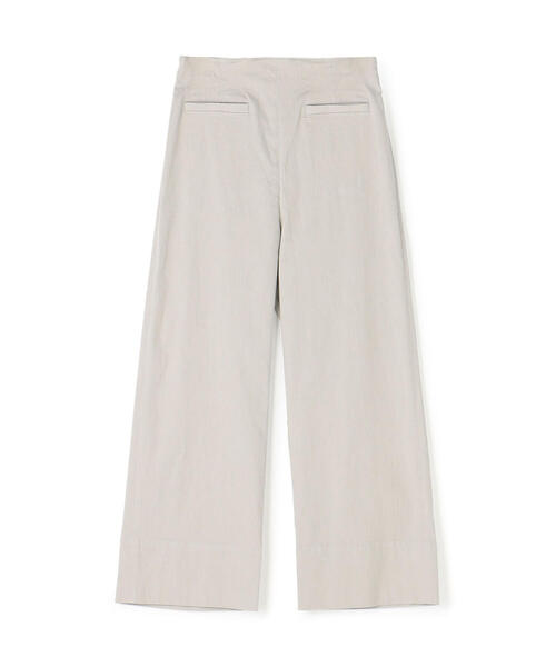 今季大活躍♪セオリー★未使用★ホワイト★クロップドパンツ★今季大活躍！！ セール】コットンリネンストレッチ セミワイドクロップドパンツ