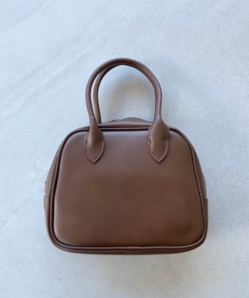 Aunt Marie's(アントマリーズ)の「2WAYミニボストンバッグ / ペットボトル収納可能(ボストンバッグ・レディース・アイボリー/ダークブラウン/ベージュ/ブラック・FREE)」の3枚目の写真