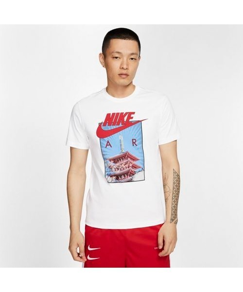 NIKE（ナイキ）の「NIKE/ナイキ NSW TEE AIR PHOTO TEE（Tシャツ/カットソー・メンズ・ブラック/ホワイト・M/S/L/XL）」の3枚目の写真