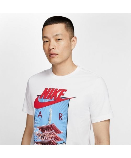NIKE（ナイキ）の「NIKE/ナイキ NSW TEE AIR PHOTO TEE（Tシャツ/カットソー・メンズ・ブラック/ホワイト・M/S/L/XL）」の9枚目の写真