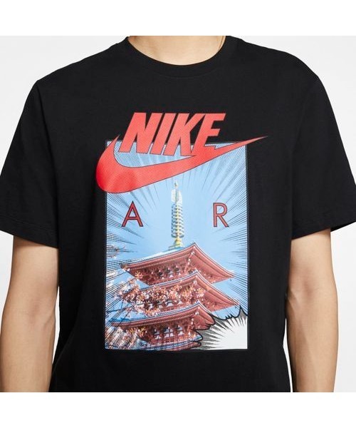 NIKE（ナイキ）の「NIKE/ナイキ NSW TEE AIR PHOTO TEE（Tシャツ/カットソー・メンズ・ブラック/ホワイト・M/S/L/XL）」の10枚目の写真