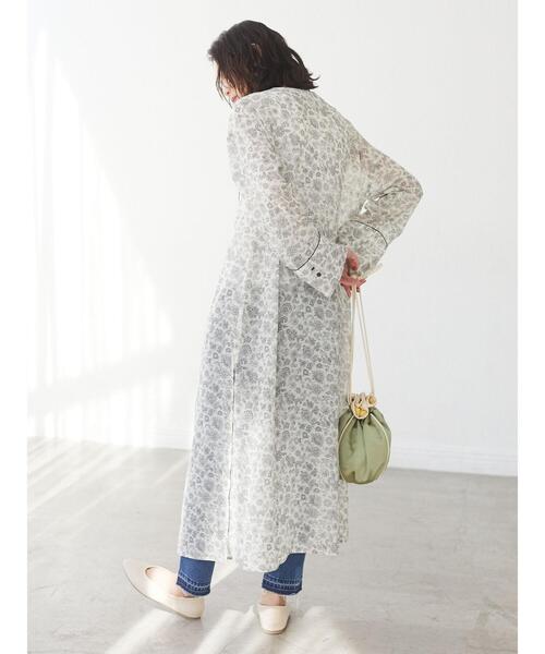 Green　Parks（グリーンパークス）の「フラワーパイピングサックワンピース＊（ワンピース・レディース・ブラック/グリーン/アイボリー・FREE）」の11枚目の写真