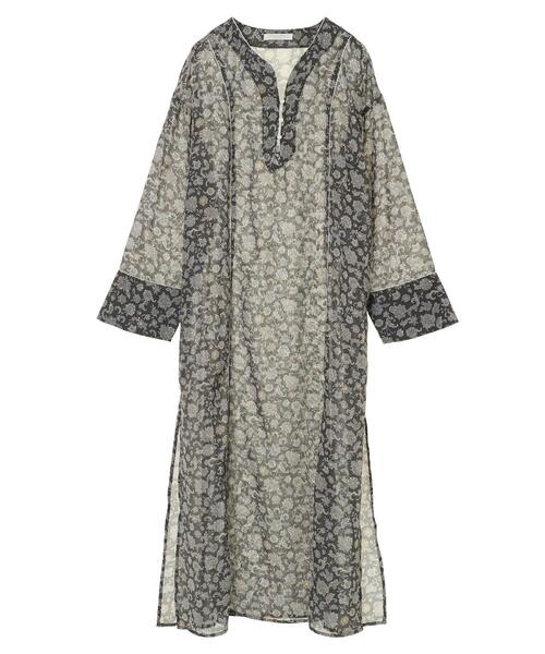 Green　Parks（グリーンパークス）の「フラワーパイピングサックワンピース＊（ワンピース・レディース・ブラック/グリーン/アイボリー・FREE）」の17枚目の写真