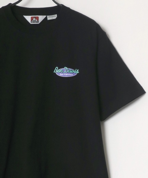 BEN DAVIS(ベンデイビス)の「BEN DAVIS/ベンデイビス バックプリント イラスト オーバルロゴ Tシャツ(Tシャツ/カットソー・メンズ・ホワイト/ブラック/パープル/グレイッシュブルー/グレー系その他/ホワイト系その他/グリーン系その他/ピンク系その他・M/L/XL)」の10枚目の写真