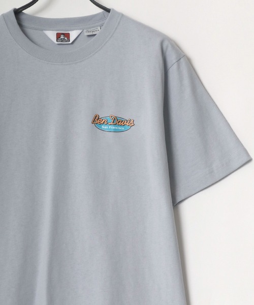 BEN DAVIS(ベンデイビス)の「BEN DAVIS/ベンデイビス バックプリント イラスト オーバルロゴ Tシャツ(Tシャツ/カットソー・メンズ・ホワイト/ブラック/パープル/グレイッシュブルー/グレー系その他/ホワイト系その他/グリーン系その他/ピンク系その他・M/L/XL)」の11枚目の写真