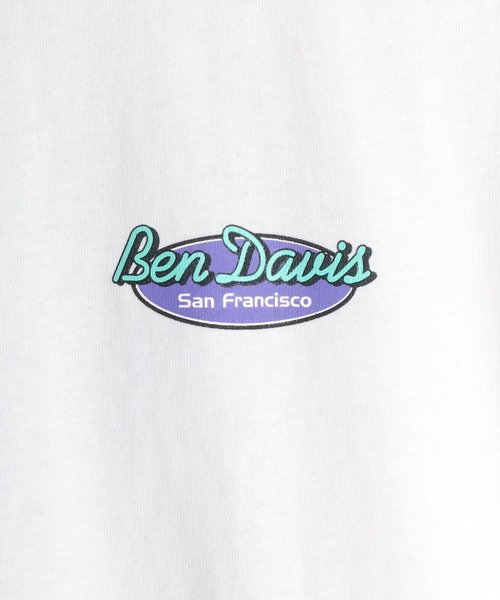 BEN DAVIS(ベンデイビス)の「BEN DAVIS/ベンデイビス バックプリント イラスト オーバルロゴ Tシャツ(Tシャツ/カットソー・メンズ・ホワイト/ブラック/パープル/グレイッシュブルー/グレー系その他/ホワイト系その他/グリーン系その他/ピンク系その他・M/L/XL)」の22枚目の写真
