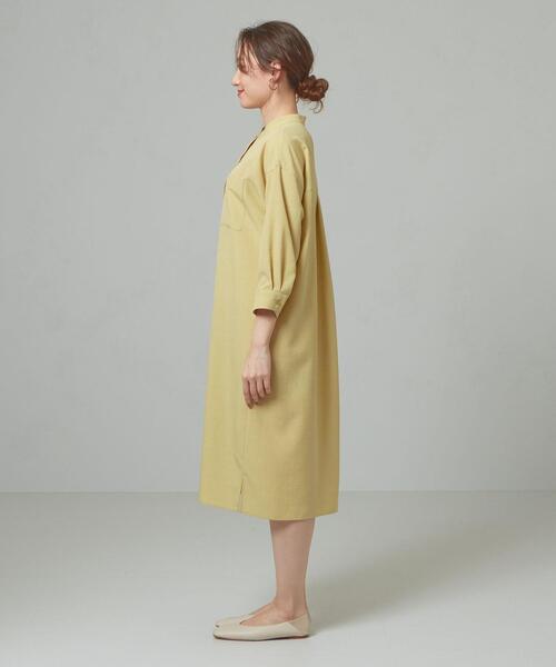 closet story(クローゼットストーリー)の「<closet story>□タンブラー サイドスリット ワンピース -手洗い可能-(ワンピース・レディース・ライトグレー/ネイビー/イエロー・FREE)」の5枚目の写真