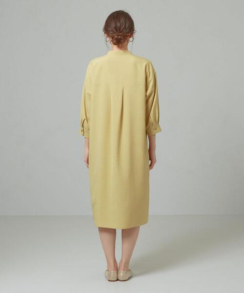 closet story(クローゼットストーリー)の「<closet story>□タンブラー サイドスリット ワンピース -手洗い可能-(ワンピース・レディース・ライトグレー/ネイビー/イエロー・FREE)」の6枚目の写真