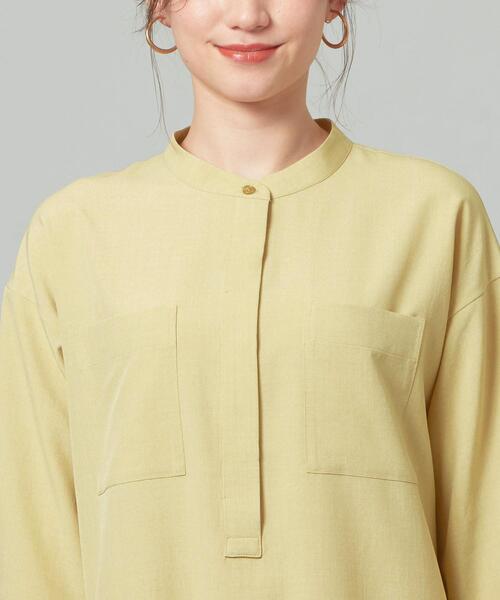 closet story(クローゼットストーリー)の「<closet story>□タンブラー サイドスリット ワンピース -手洗い可能-(ワンピース・レディース・ライトグレー/ネイビー/イエロー・FREE)」の7枚目の写真