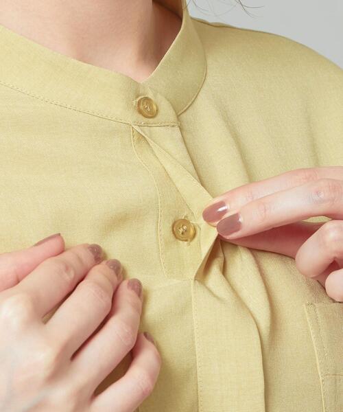 closet story(クローゼットストーリー)の「<closet story>□タンブラー サイドスリット ワンピース -手洗い可能-(ワンピース・レディース・ライトグレー/ネイビー/イエロー・FREE)」の10枚目の写真