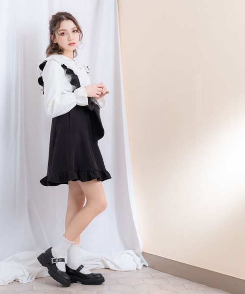 DearMyLoveRose（ディアマイラブローズ）の「スクエアトゥアンティーク風バックルパンプス（パンプス・レディース・ブラック/クリアブラック/ベージュ・24.5cm/23.5cm/23cm/25cm/25.5cm/24cm/22.5cm）」の18枚目の写真