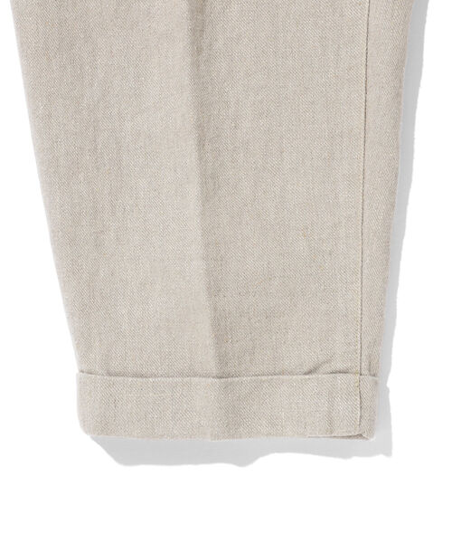 BEAMS PLUS(ビームスプラス)の「BEAMS PLUS / 2プリーツ リネンパンツ(その他パンツ・メンズ・ベージュ/ネイビー/オリーブ・LARGE/X-LARGE/X-SMALL/MEDIUM/SMALL)」の11枚目の写真