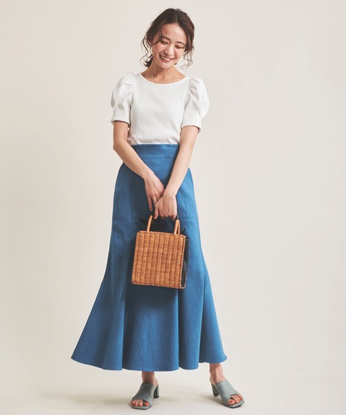 The Virgnia(ザ ヴァージニア)の「パフスリーブカットトップス(Tシャツ/カットソー・レディース・ブラック/オフホワイト・FREE)」の10枚目の写真