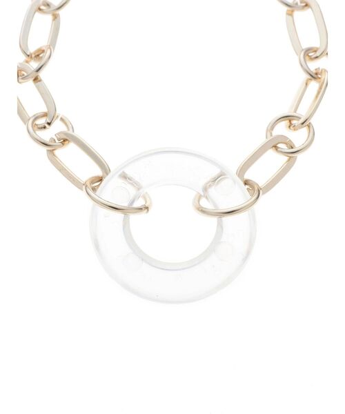 MERCURYDUO（マーキュリーデュオ）の「クリアミックスチェーンブレスレット（ピアス（両耳用）・レディース・シルバー/ゴールド・FREE）」の7枚目の写真