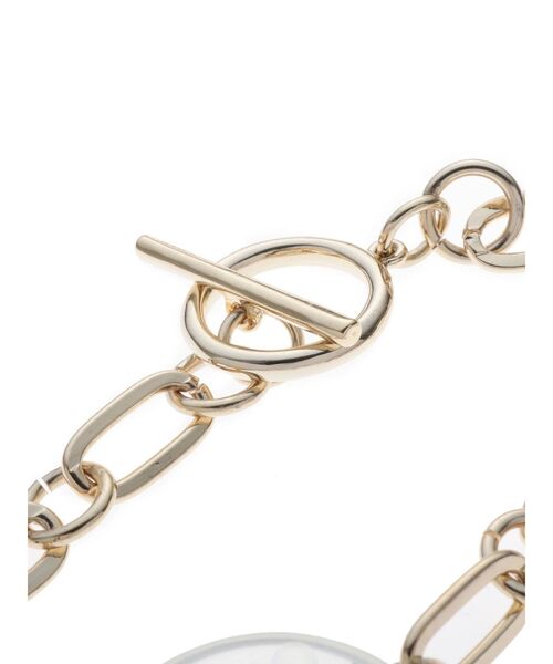 MERCURYDUO（マーキュリーデュオ）の「クリアミックスチェーンブレスレット（ピアス（両耳用）・レディース・シルバー/ゴールド・FREE）」の6枚目の写真