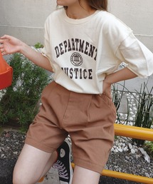 CORNERS | ダメージ加工カレッジロゴプリントTシャツ(Tシャツ/カットソー)