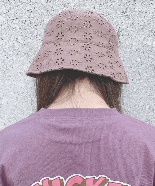 WEGO（ウィゴー）の「WEGO/コットンレースハット（ハット・レディース・ブラウン/オフホワイト/ブラック・FREE）」の3枚目の写真