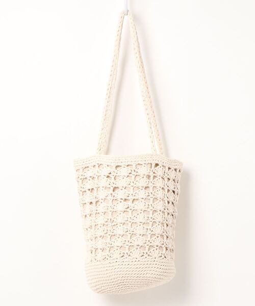 flower（フラワー）の「テンダークロシェトート（トートバッグ・レディース・ベージュ/アイボリー・FREE）」の4枚目の写真