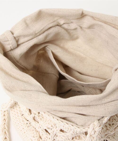 flower（フラワー）の「テンダークロシェトート（トートバッグ・レディース・ベージュ/アイボリー・FREE）」の6枚目の写真