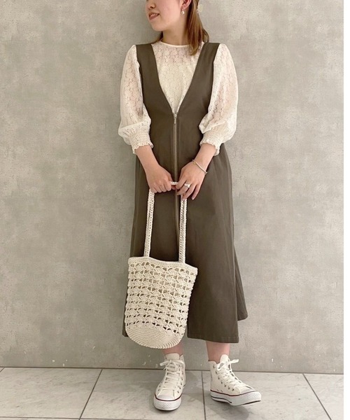 flower（フラワー）の「テンダークロシェトート（トートバッグ・レディース・ベージュ/アイボリー・FREE）」の14枚目の写真