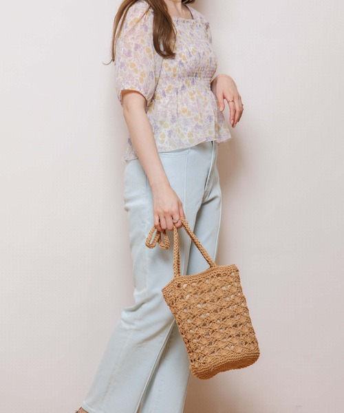 flower（フラワー）の「テンダークロシェトート（トートバッグ・レディース・ベージュ/アイボリー・FREE）」の18枚目の写真