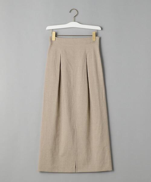 BEAUTY&YOUTH UNITED ARROWS（ビューティーアンドユースユナイテッドアローズ）の「BY タックフロントスリットスカート（スカート・レディース・ベージュ/ダークブラウン・LARGE/SMALL/MEDIUM）」の11枚目の写真