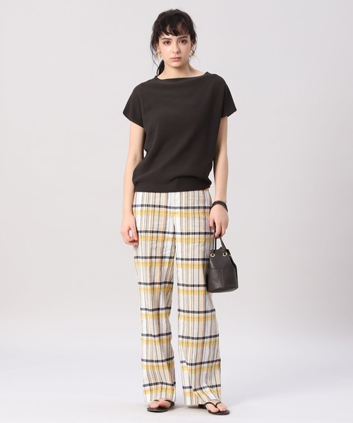 INED（イネド）の「ホールガーメント(R)ボトルネックフレンチニット《Cuoo》（ニット/セーター・レディース・ブラック/ベージュ/ブラウン/レッド系その他・9号）」の14枚目の写真