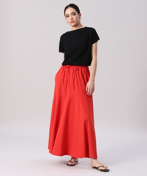 INED（イネド）の「ホールガーメント(R)ボトルネックフレンチニット《Cuoo》（ニット/セーター・レディース・ブラック/ベージュ/ブラウン/レッド系その他・9号）」の15枚目の写真