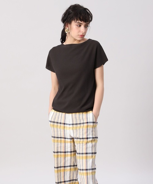 INED（イネド）の「ホールガーメント(R)ボトルネックフレンチニット《Cuoo》（ニット/セーター・レディース・ブラック/ベージュ/ブラウン/レッド系その他・9号）」の22枚目の写真