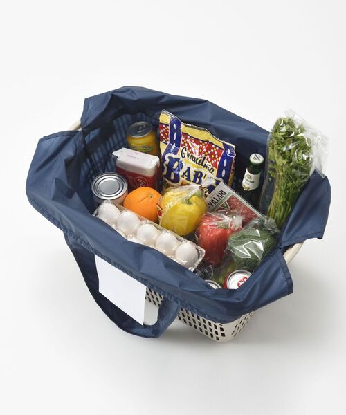 BRUNO（ブルーノ）の「コンパクトエコバッグL（エコバッグ/サブバッグ・レディース・ネイビー/ピンク/ブルーグリーン・ﾌﾘ-）」の12枚目の写真