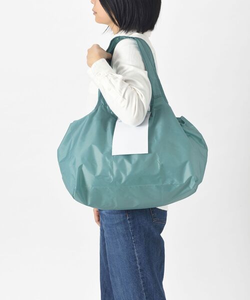 BRUNO（ブルーノ）の「コンパクトエコバッグL（エコバッグ/サブバッグ・レディース・ネイビー/ピンク/ブルーグリーン・ﾌﾘ-）」の10枚目の写真