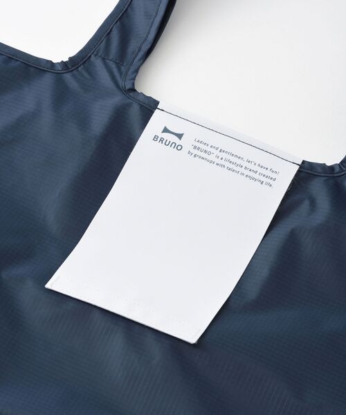 BRUNO（ブルーノ）の「コンパクトエコバッグL（エコバッグ/サブバッグ・レディース・ネイビー/ピンク/ブルーグリーン・ﾌﾘ-）」の11枚目の写真