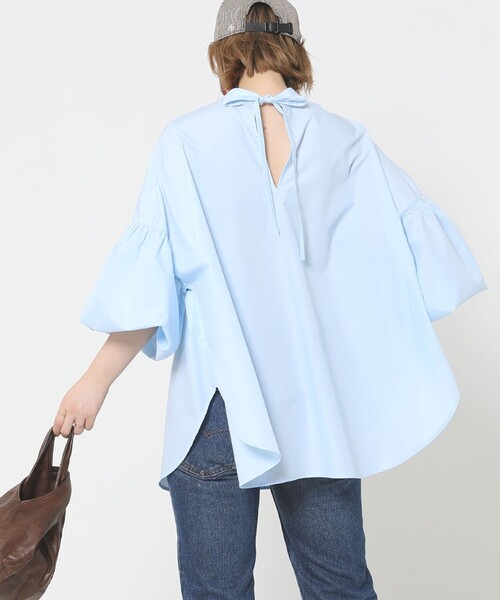 Sig FREAK'S STORE（シグフリークスストア）の「2way袖ボリュームスリーブブラウス（シャツ/ブラウス・レディース・ホワイト/ブルー/ブラック・ﾌﾘ-）」の3枚目の写真