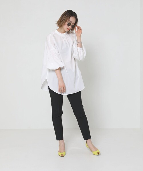 Sig FREAK'S STORE（シグフリークスストア）の「2way袖ボリュームスリーブブラウス（シャツ/ブラウス・レディース・ホワイト/ブルー/ブラック・ﾌﾘ-）」の5枚目の写真