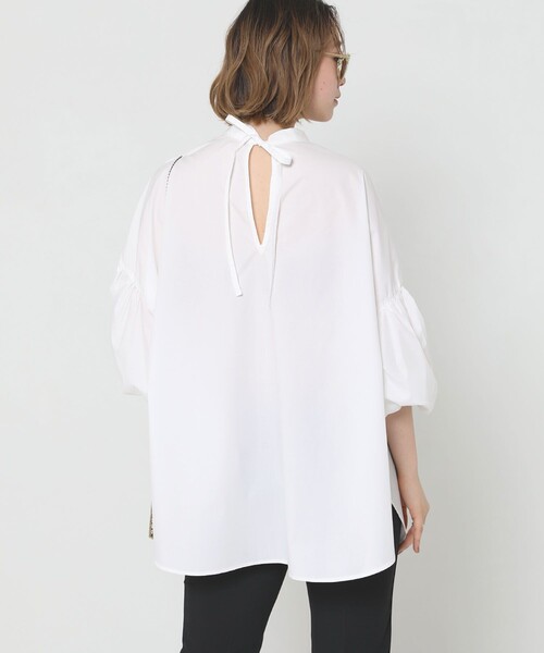 Sig FREAK'S STORE（シグフリークスストア）の「2way袖ボリュームスリーブブラウス（シャツ/ブラウス・レディース・ホワイト/ブルー/ブラック・ﾌﾘ-）」の12枚目の写真