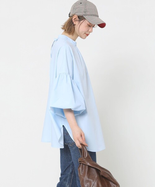 Sig FREAK'S STORE（シグフリークスストア）の「2way袖ボリュームスリーブブラウス（シャツ/ブラウス・レディース・ホワイト/ブルー/ブラック・ﾌﾘ-）」の17枚目の写真