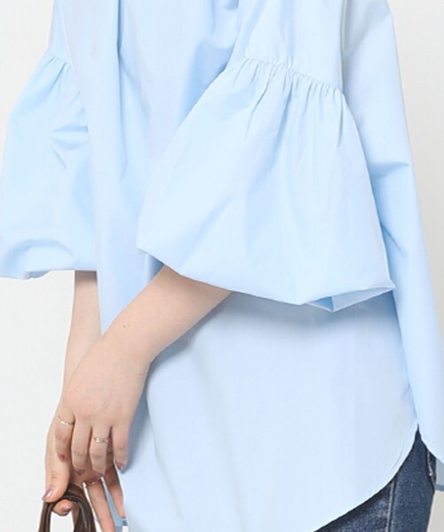 Sig FREAK'S STORE（シグフリークスストア）の「2way袖ボリュームスリーブブラウス（シャツ/ブラウス・レディース・ホワイト/ブルー/ブラック・ﾌﾘ-）」の20枚目の写真