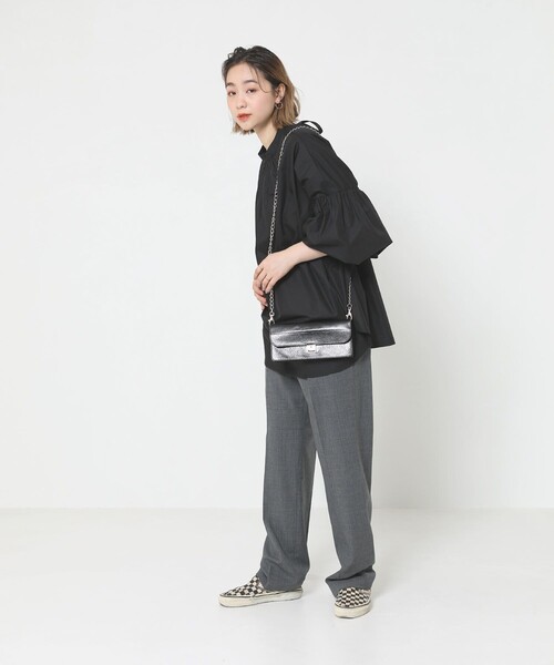 Sig FREAK'S STORE（シグフリークスストア）の「2way袖ボリュームスリーブブラウス（シャツ/ブラウス・レディース・ホワイト/ブルー/ブラック・ﾌﾘ-）」の22枚目の写真