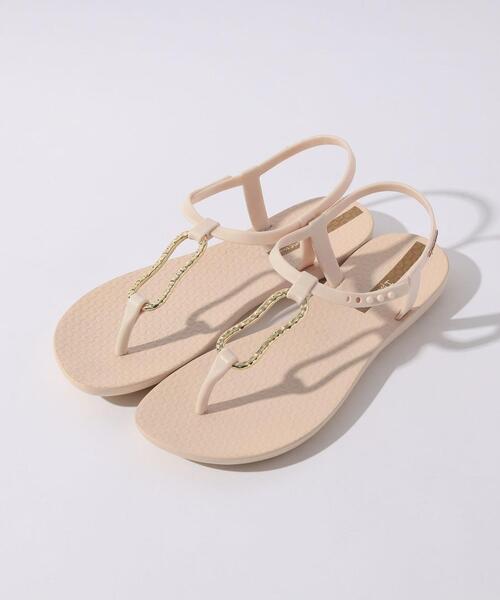 IPANEMA（イパネマ）の「＜Ipanema＞メタルモチーフ トングサンダル（サンダル・レディース・ブラック/ベージュ・23cm/24cm/24.5cm）」の3枚目の写真