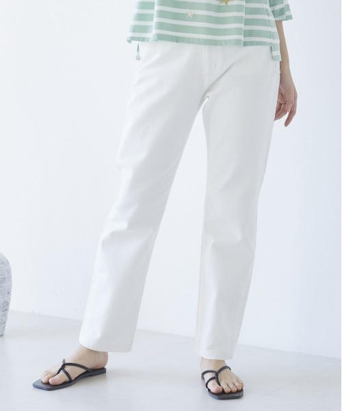 LIPSTAR（リップスター）の「11OZストレートフィットデニムパンツ（デニムパンツ・レディース・ネイビー/オフホワイト/ブルー・S/M/SS）」の9枚目の写真