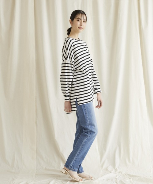 LIPSTAR（リップスター）の「11OZストレートフィットデニムパンツ（デニムパンツ・レディース・ネイビー/オフホワイト/ブルー・S/M/SS）」の12枚目の写真