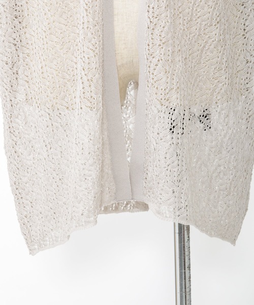 AS KNOW AS de base(アズノゥアズドゥバズ)の「やさしくポコポコカーディガン(カーディガン/ボレロ・レディース・ブラック/ホワイト/グレー/ブルー・FREE)」の10枚目の写真