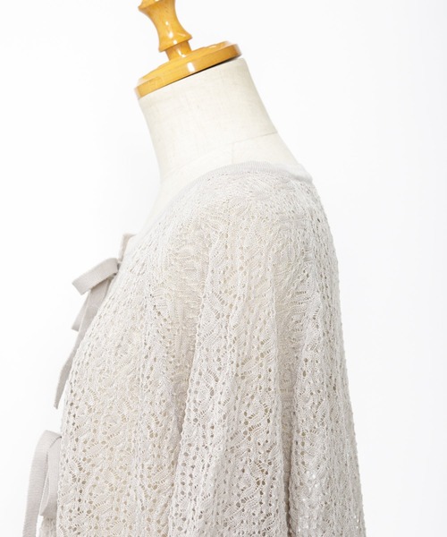 AS KNOW AS de base(アズノゥアズドゥバズ)の「やさしくポコポコカーディガン(カーディガン/ボレロ・レディース・ブラック/ホワイト/グレー/ブルー・FREE)」の13枚目の写真