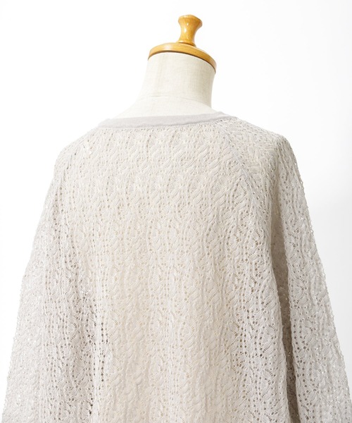 AS KNOW AS de base(アズノゥアズドゥバズ)の「やさしくポコポコカーディガン(カーディガン/ボレロ・レディース・ブラック/ホワイト/グレー/ブルー・FREE)」の16枚目の写真